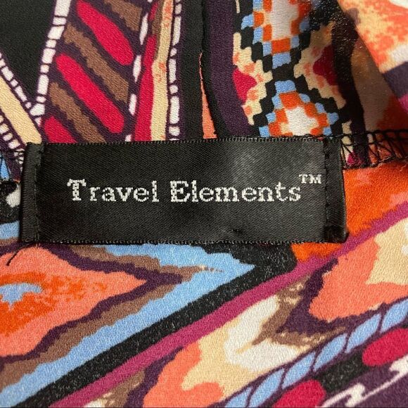 TRAVEL ELEMENTS Women’s Multicolored Kaftan/Cardigan/Vest Size Medium - Picture 5 of 8